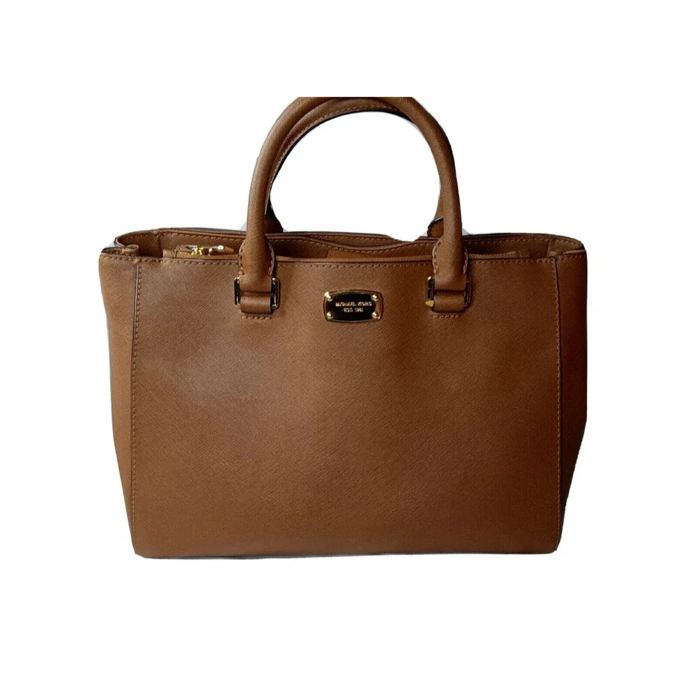 Michael Kors Kellen Ballet Satchel Handbag Medium Saffiano Leather Retail $328